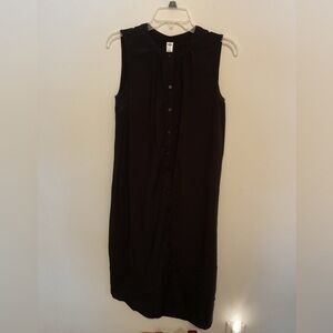 Old Navy Black Button-Up Dress